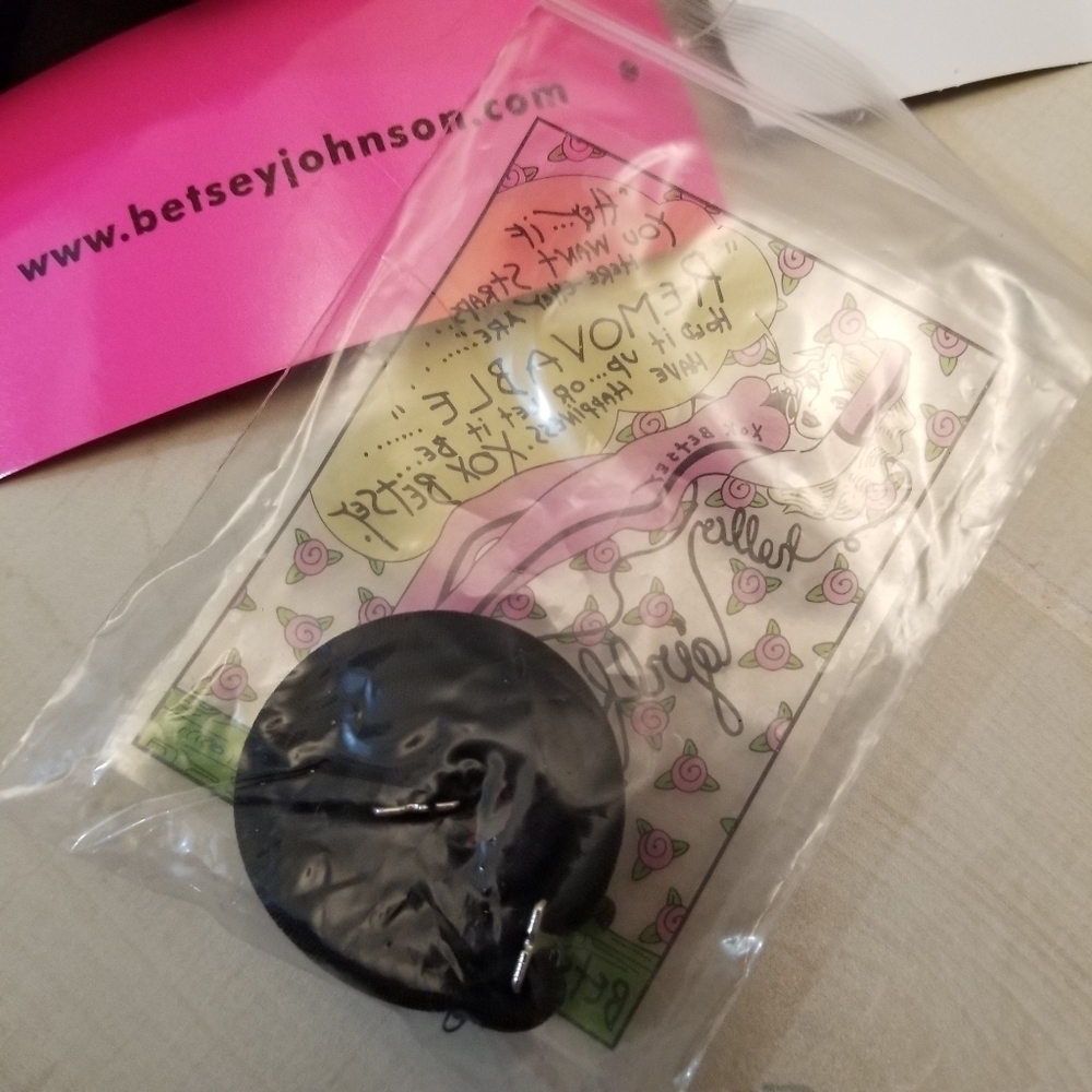 {S} NWT Betsey Johnson Floral Rose Black Convertible Swim Tankini Top Only - Picture 8 of 10